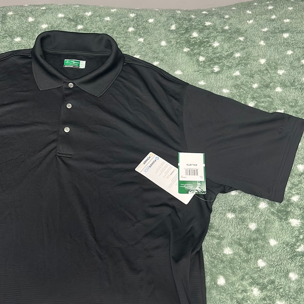 🌷2/22🌷Ben Hogan 2XL NWT Mens Black Golf Shirt